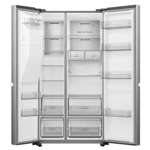 Hisense RS818N4TIC Side by side hűtőszekrény C,417L/215L,Nofrost,36 dB,Szél: 91 cm,Mag: 179 cm,Mély: 73 cm