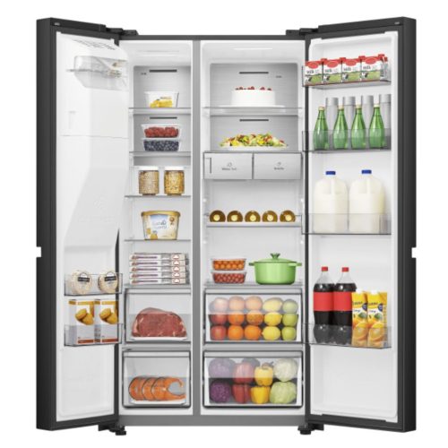 Hisense RS818N4TFC Side by side hűtőszekrény C,417L/215L,Nofrost,36 dB,Szél: 91 cm,Mag: 179 cm,Mély: 73 cm