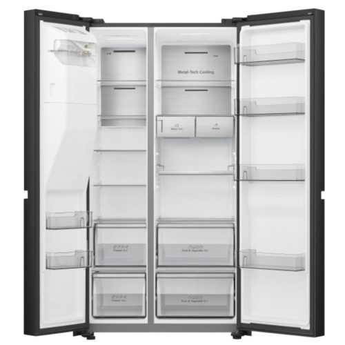 Hisense RS818N4TFC Side by side hűtőszekrény C,417L/215L,Nofrost,36 dB,Szél: 91 cm,Mag: 179 cm,Mély: 73 cm