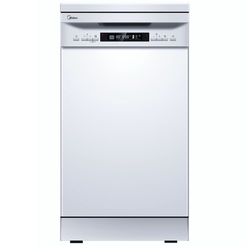 Midea MFD45S350W-HR Szabadonálló mosogatógép,10 teríték,8 L,9 prog.,44 dB,C,Felső evőeszk.,45 cm,Digit.kijelző,Autom.ajtónyit.nélkül