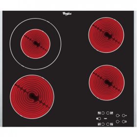   Whirlpool AKT 8130 LX Beépíthető Kerámia főzőlap Fém keretes,6200 W,Érintőszenzoros,Gyerekzár,nélkül