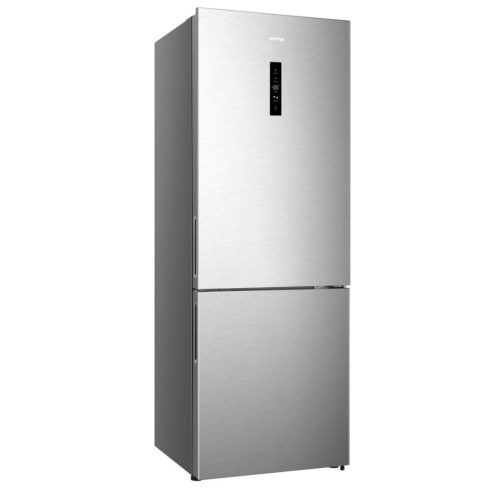 Gorenje NRK720EAXL4 Alulfagyasztós hűtőszekrény E Energiaosztály, Hűtő: 345L, Fagyasztó: 150L, Nofrost, Zajszint: 39 dB, Szél: 70,4 cm, Mag: 200 cm, Mély: 69,4 cm, Digitális kijelzővel