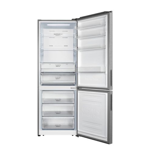 Gorenje NRK720EAXL4 Alulfagyasztós hűtőszekrény E Energiaosztály, Hűtő: 345L, Fagyasztó: 150L, Nofrost, Zajszint: 39 dB, Szél: 70,4 cm, Mag: 200 cm, Mély: 69,4 cm, Digitális kijelzővel