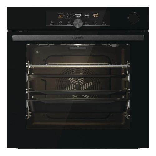 Gorenje BPSA6747A08BG Beépíthető Sütő 12 funkcióval,77 L,Teleszkópos sütősín,Pirolitikus