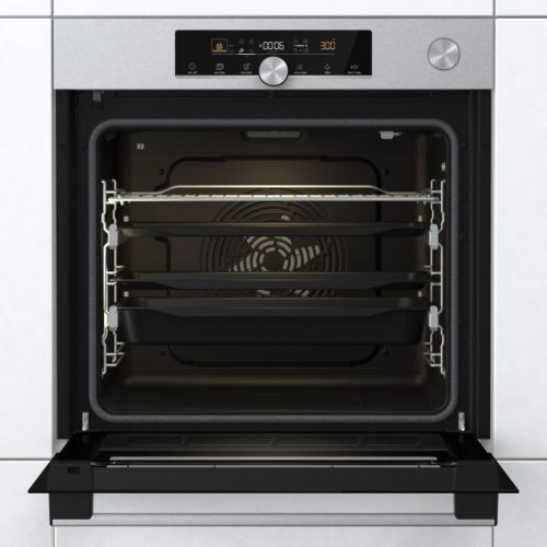 Gorenje BPSA6747A08X Beépíthető Sütő 12 funkcióval,77 L,Teleszkópos sütősín,Pirolitikus