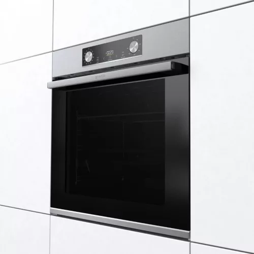 Gorenje BPS6737E14X Beépíthető Sütő 12 funkcióval,77 L,Teleszkópos sütősín,Pirolitikus