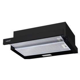   Cata TFB-5160 BK Beépíthető Kihúzható páraelszívó LED világítás 1 db motor,600 m3/h,48-61 dB,60 cm széles,C