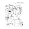 Electrolux EOF3H00BX Beépíthető Sütő,65 L,Teleszkópos sütősín nélkül,Gőztisztítás