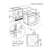 Electrolux EOF3H50BK Beépíthető Sütő, Digit. Kijelzővel, 65 L, Teleszkópos sütősín, Öntisztító funkció: Gőztisztítás