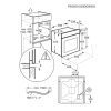 Electrolux EOF3H50BK Beépíthető Sütő, Digit. Kijelzővel, 65 L, Teleszkópos sütősín, Öntisztító funkció: Gőztisztítás