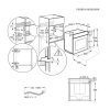 Electrolux EOC9P31WX Beépíthető Sütő gőzfunkcióval,71 L,Teleszkópos sütősín,Pirolitikus