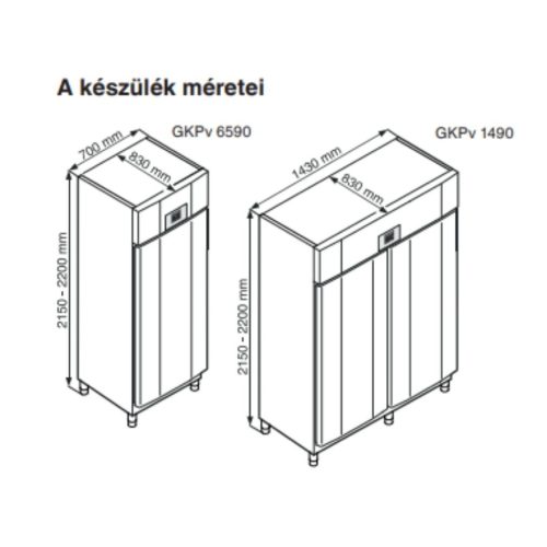 Liebherr GKPv 6590 egyajtós ipari hűtőszekrény