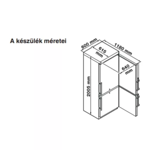 Liebherr GCv 4010 egyajtós hűtőszekrény fagyasztóval