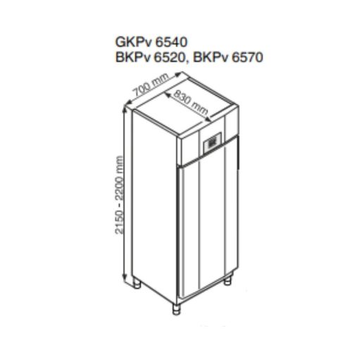 Liebherr BKPv 6570 Sütőipari,cukrászati hűtőszekrény