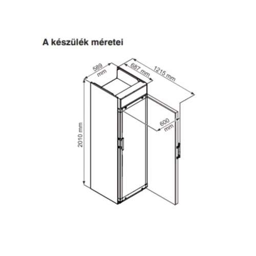 Liebherr FKDv 4213 Fekete ipari italhűtő (744-es variáns) 