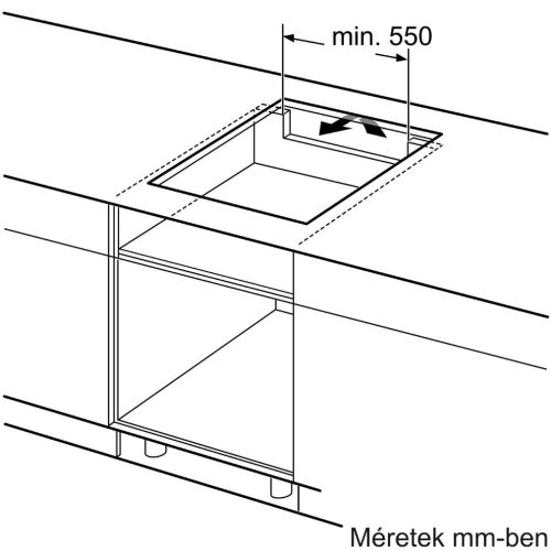Bosch PUE64KBB5E Beépíthető Indukciós főzőlap Fém keretes,4600 W,Érintőszenzoros,Gyerekzár,1 fázisra köthető