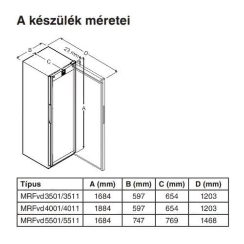 Liebherr MRFvd 3511 ipari italhűtő