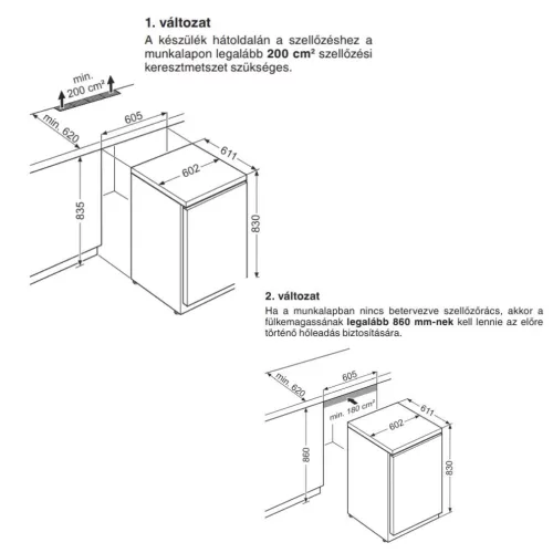 Liebherr FKUv 1610 Fekete ipari hűtővitrin (744-es variáns)