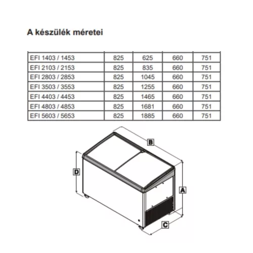 Liebherr EFI 1453 ipari jégkrém fagyasztóláda