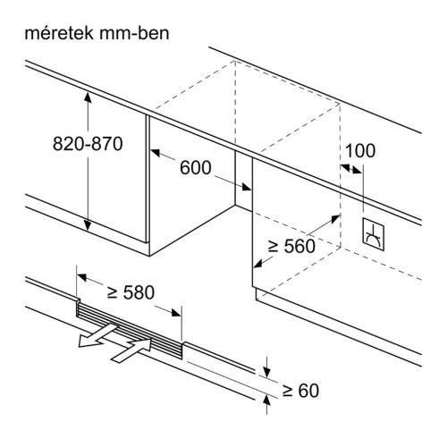 Bosch KUW21AHG0 Borhűtő