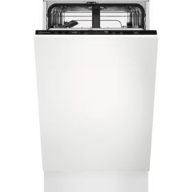   Electrolux EES42210L Beépíthető mosogatógép, 9 teríték,9.9 L,8 prog.,44 dB,E,Felső evőeszk.,45 cm,Digit.kijelző,Autom.ajtónyit.