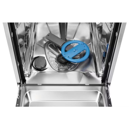 Electrolux EES42210L Beépíthető mosogatógép, 9 teríték,9.9 L,8 prog.,44 dB,E,Felső evőeszk.,45 cm,Digit.kijelző,Autom.ajtónyit.