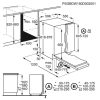 Electrolux EEM69410W Beépíthető mosogatógép, bútorlap nélkül 15 teríték, 11 L fogyasztás, 8 program,  42 dB zajszint, C energia, Felső evőeszköztartó , 60 cm, Digit. kijelző, Automata ajtónyitással