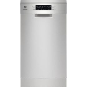   Electrolux ESG43310SX Szabadonálló mosogatógép 10 teríték,9.9 L,8 prog.,45 dB,D,Felső evőeszk.,45 cm,Digit.kijelző,Autom.ajtónyit.