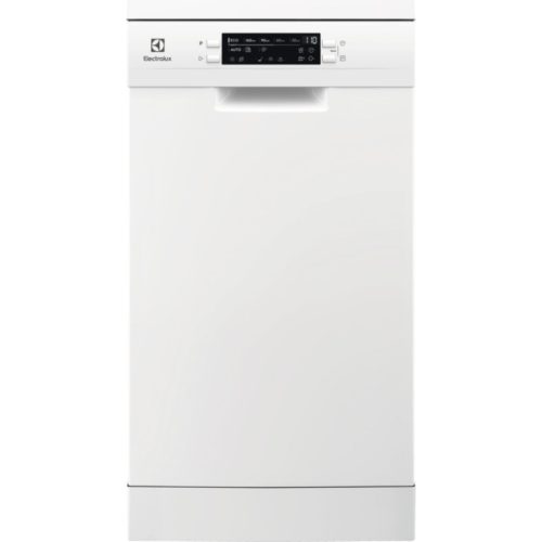 Electrolux ESG42310SW Szabadonálló mosogatógép 9 teríték, 9.9 L fogyasztás, 8 program,  45 dB zajszint, D energia, Alsó evőeszköztartó , 45 cm, Digit. kijelző, Automata ajtónyitással