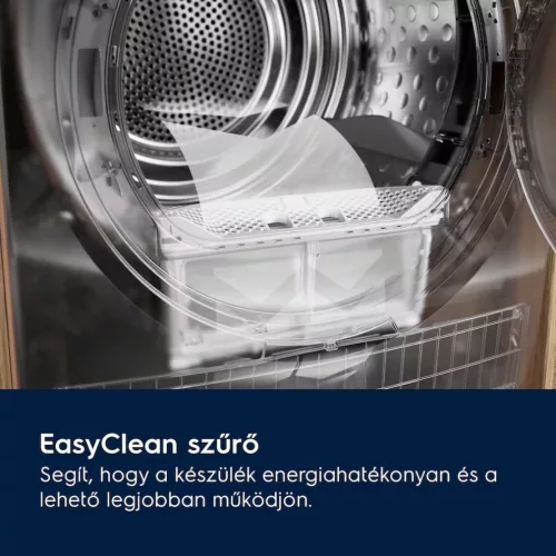 Electrolux EW7D394UE Hőszivattyús szárítógép A+++,9 kg,63 dB,Inverter motorral