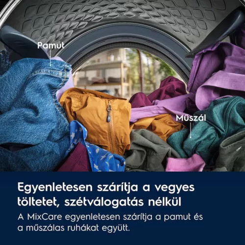 Electrolux EW7D394UE Hőszivattyús szárítógép A+++,9 kg,63 dB,Inverter motorral
