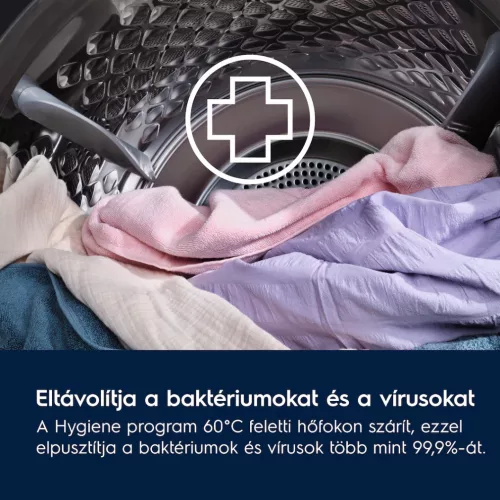 Electrolux EW7D495UCE Hőszivattyús szárítógép A+++,9 kg,63 dB,Inverter motorral