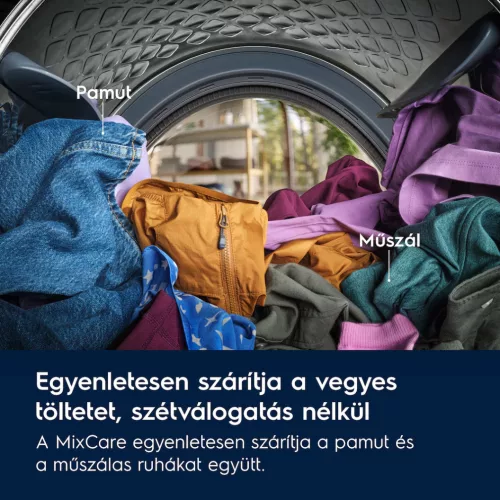 Electrolux EW7D585UCE Hőszivattyús szárítógép A+++,8 kg,63 dB,Inverter motorral
