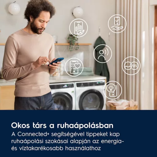 Electrolux EW8D495MCE Hőszivattyús szárítógép A+++,9 kg,63 dB,Inverter motorral, WIFI