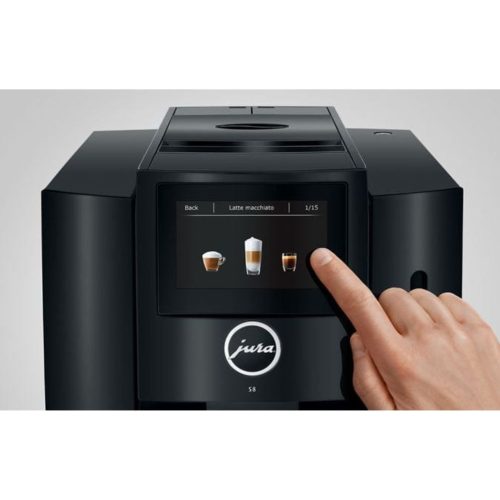 Jura S8 Piano Black Őrlőműves automata Kávéfőző