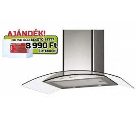   Cata GAMMA GLASS 600 GX/E LED Fali páraelszívó LED világítás 1 db motor,820 m3/h,50-65 dB,60 cm széles,C