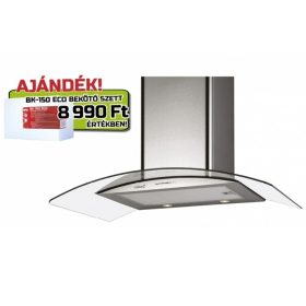   Cata GAMMA GLASS 900 GX/E LED Fali páraelszívó LED világítás 1 db motor,820 m3/h,50-65 dB,90 cm széles,C