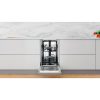 Whirlpool WSBC 3M27 X Beépíthető mosogatógép, bútorlap nélkül 10 teríték, 9 L fogyasztás, 6 program,  47 dB zajszint, E energia, Alsó kosár, 45 cm, Digit. kijelző, Automatikus ajtó