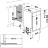 Whirlpool WSBC 3M27 X Beépíthető mosogatógép, bútorlap nélkül 10 teríték, 9 L fogyasztás, 6 program,  47 dB zajszint, E energia, Alsó kosár, 45 cm, Digit. kijelző, Automatikus ajtó