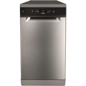   Whirlpool WSFC 3M27 X Szabadonálló mosogatógép 9 L,6 prog.,47 dB,E,Alsó evőeszk.,45 cm,Digit.kijelző,Autom.ajtónyit.nélkül