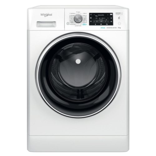 Whirlpool FFD 9489 BCV EE Elöltöltős gőzfunkciós mosógép A Energiaosztály, 9 kg, Normál mélység, 1351 fordulat/perc, Centrifugálási zajszint: 78 dB, Inverter motorral, Gőzfunkcióval