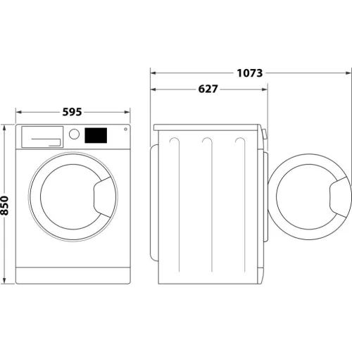 Whirlpool FFD 8489 BCV EE Elöltöltős gőzfunkciós mosógép A,8 kg,Normál mélység,1351 ford/perc,78 dB Inverter motorral,Gőzfunkcióval
