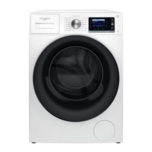 Whirlpool W6 98 SILENCE EE Elöltöltős mosógép A Energiaosztály, 9 kg, Normál mélység, 1400 fordulat/perc, Centrifugálási zajszint: 72 dB, Inverter motor nélkül ,  Gőzfunkció 
