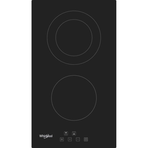 Whirlpool WRD 6030 B Beépíthető Kerámia főzőlap Keret nélküli, 2900 W, Érintővezérlés, Gyerekzár nélkül, Booster funkció nélkül, 1 fázisra köthető