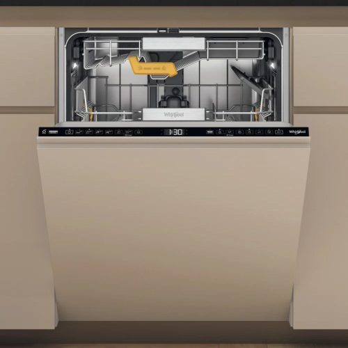 Whirlpool W8I HF58 TUS Beépíthető mosogatógép, bútorlap nélkül 14 teríték, 9.5 L fogyasztás, 7 program,  38 db zajszint, B energiaosztály, Alsó evőeszköztartó kosár, 60 cm, Digit. kijelző