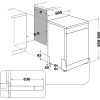 Whirlpool W7F HS41 Szabadonálló mosogatógép 15 teríték,11 L,8 prog.,41 dB,C,Felső evőeszk.,60 cm,Digit.kijelző,Autom.ajtónyit.