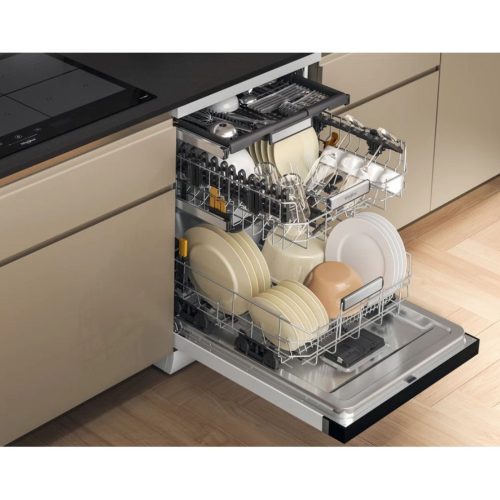 Whirlpool W7F HS51 Szabadonálló mosogatógép 15 teríték,9.5 L,8 prog.,41 dB,B,Felső evőeszk.,60 cm,Digit.kijelző,Autom.ajtónyit.