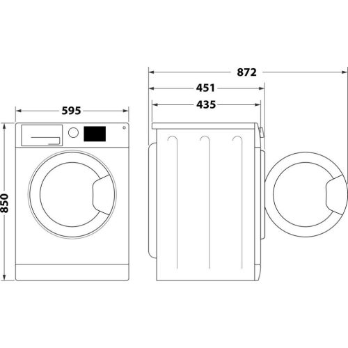 Whirlpool WRSB 7259 D EU Elöltöltős mosógép B,7 kg,Keskeny mélység,1200 ford/perc,78 dB,Inverter motorral,Gőzfunkcióval