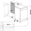 Whirlpool W2F HD624 Szabadonálló mosogatógép 14 teríték, 9.5 L fogyasztás, 9 program,  44 dB zajszint, E energia, Alsó evőeszköztartó , 60 cm, Digit. kijelző, Automata ajtónyitással