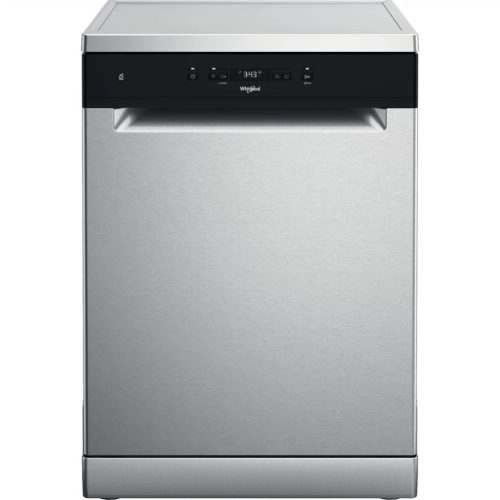 Whirlpool W2F HD624 X Szabadonálló mosogatógép 14 teríték, 9.5 L fogyasztás, 9 program,  44 dB zajszint, E energia, Alsó evőeszköztartó , 60 cm, Digit. kijelző, Automata ajtónyitással